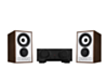 Mission 778X Stereo Amplifier – Black & Mission 750 Bookshelf Speakers – Walnut