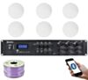 Adastra A6 Powerful Multi-Zone Media Stereo Amplifier + 6X 8" Low Profile Ceiling Speaker bundle