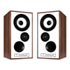 Mission 700 Bookshelf Speakers - Walnut