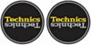 Technics DUPLEX 4 Slipmats - Black, Silver & Yellow Antistatic Slipmats for Turntables (Pair)
