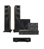 JBL MA510 5.2 8K HDMI 2.1 AV Receiver + JBL Stage 280F 5.1 Speaker Package with 12” Subwoofer