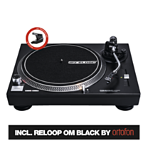 Reloop RP-1000 MK2 - Belt-Drive Turntable with Reloop OM Black by Ortofon