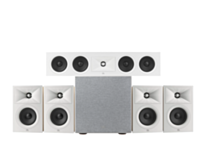JBL Stage 240B 5.1 Speaker Package with 10” Subwoofer - White