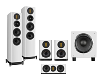 Wharfedale Evo 5.3 – 5.1 Surround Sound Bundle – White with SW-12 Subwoofer - White