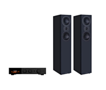 Audiolab 9000A Integrated Amplifier + Mission LX-4 MKII Floor Standing Speakers Package and 5 metres Classic 79 Strand