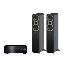 Yamaha A-S701 Hi-Fi Stereo Amplifier + Q Acoustics 3050c Floor Standing Speakers Package and 5 metres Classic 79 Strand