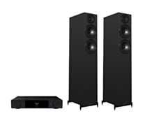 ARCAM A25+ Radia Plus Amplifier + Wharfedale Diamond 12.4i Floor Standing Speakers Package and 5 metres Classic 79 Strand