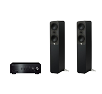 Yamaha A-S501 Hi-Fi Stereo Amplifier + Q Acoustics 5040 Floor Standing Speakers Package and 5 metres Classic 79 Strand