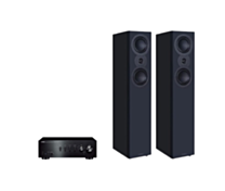 Yamaha A-S501 Hi-Fi Stereo Amplifier + Mission LX-4 MKII Floor Standing Speakers Package and 5 metres Classic 79 Strand