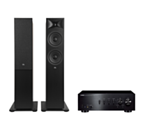 Yamaha A-S701 Hi-Fi Stereo Amplifier + JBL Stage 280F Floor Standing Speakers Package and 5 metres Classic 79 Strand