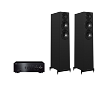 Yamaha A-S701 Hi-Fi Stereo Amplifier + Wharfedale Diamond 12.3i Floor Standing Speakers Package and 5 metres Classic 79 Strand