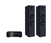 Yamaha A-S701 Hi-Fi Stereo Amplifier + Mission LX-6 MKII Floor Standing Speakers Package and 5 metres Classic 79 Strand