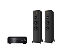 Yamaha A-S701 Hi-Fi Stereo Amplifier + Wharfedale Evo 5.3 Floor Standing Speakers Package and 5 metres Classic 79 Strand