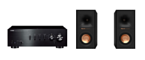 Yamaha A-S501 Stereo Amplifier + Klipsch R-40M Bookshelf Speakers