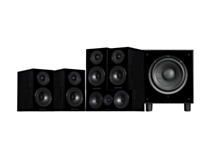 Wharfedale 5.1 Home Cinema Speakers System Bundle - Black