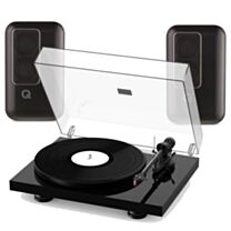 Pro-ject Debut Carbon Evo + Q Acoustic - Q Active 200 Speakers - Black Bundle