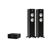 Marantz Model M1 – 2 Channel Wireless Streaming Amplifier + Monitor Audio Bronze 300 7G Floor Standing Speakers Package and 5 metres Classic 79 Strand