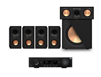 JBL MA510 5.2 8K AV Receiver + Klipsch R-40M 12" 5.1 Speaker Pack Bundle