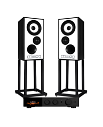 Audiolab 9000A & Mission 700 Bookshelf Speakers with Stands