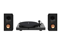 Pro-Ject Juke Box E1 Turntable + Klipsch R40M Bookshelf Speakers