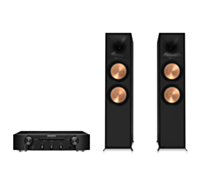 Marantz PM6007 Integrated Amplifier + Klipsch R-800F Floor Standing Speakers Package and 5 metres Classic 79 Strand