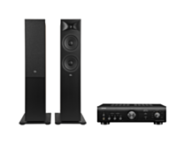 Denon PMA-600NE Integrated Amplifier + JBL Stage 260F Floor Standing Speakers Package and 5 metres Classic 79 Strand