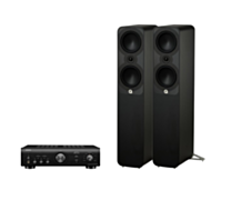 Denon PMA-600NE Integrated Amplifier + Q Acoustics 5050 Floor Standing Speakers Package and 5 metres Classic 79 Strand