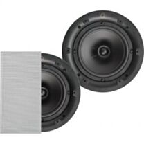 Q Install Qi65S 6.5" In-Ceiling Speakers Square Grill 