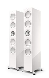 KEF R11 Meta Floorstanding Speakers - White Gloss