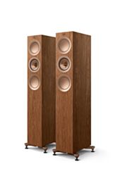 KEF R5 Meta Floorstanding Speakers - Walnut