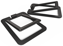 Kanto Audio S2 (Small) - Desktop Speaker Stands for YU2 Speakers (Pair) - Aluminium Black