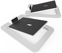 Kanto Audio S6 (Large) - Desktop Speaker Stands for YU6 & TUK Speakers (Pair) - Steel White