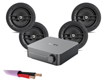 WiiM AMP + 4 x JBL Stage 260C – 2 Way 6.5" In Ceiling Speakers