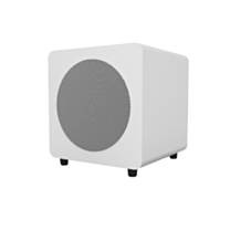 Kanto SUB8 MKII 8-inch Sealed Powered Subwoofer - Matte White with White Grill