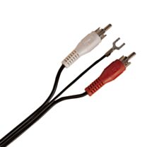AV:Link Twin RCA Phono Lead with Ground Earth Wire for Turntables