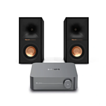 WiiM AMP + Klipsch R-40M Bookshelf Speakers