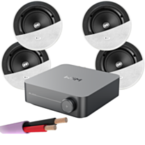 WiiM AMP + X4 KEF Ci160ER - Architectural Ceiling Speakers