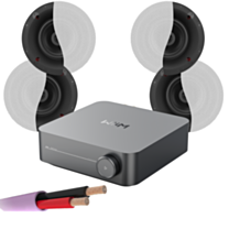 WiiM AMP + X4 Klipsch CS-16C II - 6.5" In Ceiling Speakers