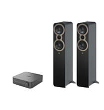 WiiM AMP Pro Music Streaming Amplifier + Q Acoustics 3050c Floor Standing Speakers Package and 5 metres Classic 79 Strand
