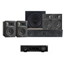 JBL MA510 5.2 8K HDMI 2.1 AV Receiver + JBL Stage 250B 5.1 Speaker Package with 220P 12” Subwoofer