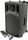 QTX QX12PA Portable Bluetooth PA Media Speaker System & Wireless Microphones