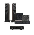 JBL MA510 5.2 8K HDMI 2.1 AV Receiver + JBL Stage 260F 5.1 Speaker Package with 10” Subwoofer