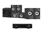 JBL MA310 5.2 4K AV Receiver + Bowers & Wilkins 606 S3 5.1 Cinema Pack with ASW608 8” Subwoofer 