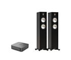 WiiM AMP Pro Music Streaming Amplifier + Monitor Audio Bronze 300 7G Floor Standing Speakers Package and 5 metres Classic 79 Strand
