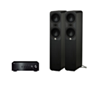 Yamaha A-S301 Hi-Fi Stereo Amplifier + Q Acoustics 5050 Floor Standing Speakers Package and 5 metres Classic 79 Strand