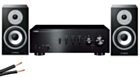 Yamaha A-S301 Amplifier Black & NS-BP301 Black Speakers Bundle