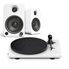 Pro-Ject E1 Turntable + Kanto YU4 Speaker bundle in White