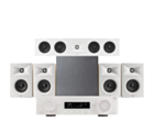 JBL MA310 5.2 4K AV Receiver + JBL Stage 240B 5.1 Speaker Package with 10” Subwoofer - White