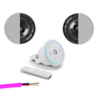 Q Acoustics E300A Smart In-Ceiling Voice Controlled HiFi Amplifier with 2 x Qi80C Ceiling Speakers Package