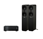 Yamaha R-N800A Hi-Fi Network Receiver Amplifier + Q Acoustics 5050 Floor Standing Speakers Package and 5 metres Classic 79 Strand